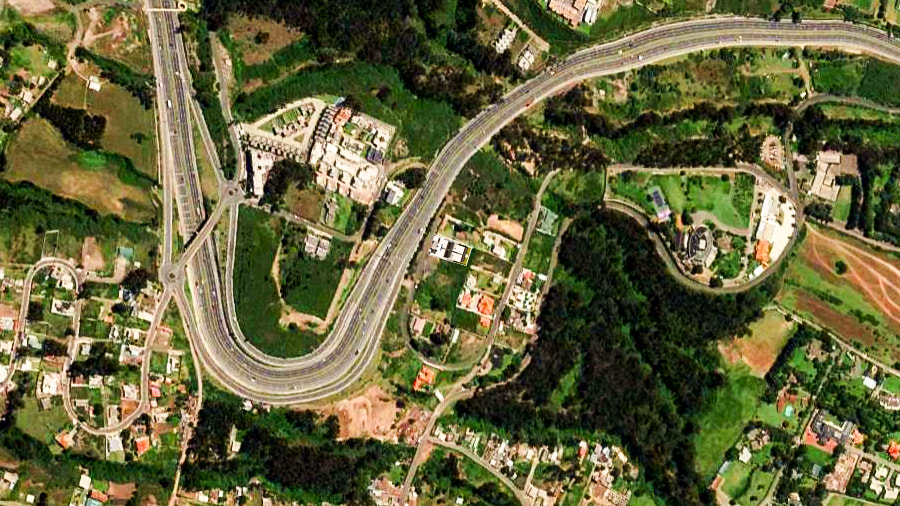 Implantación del edificio.