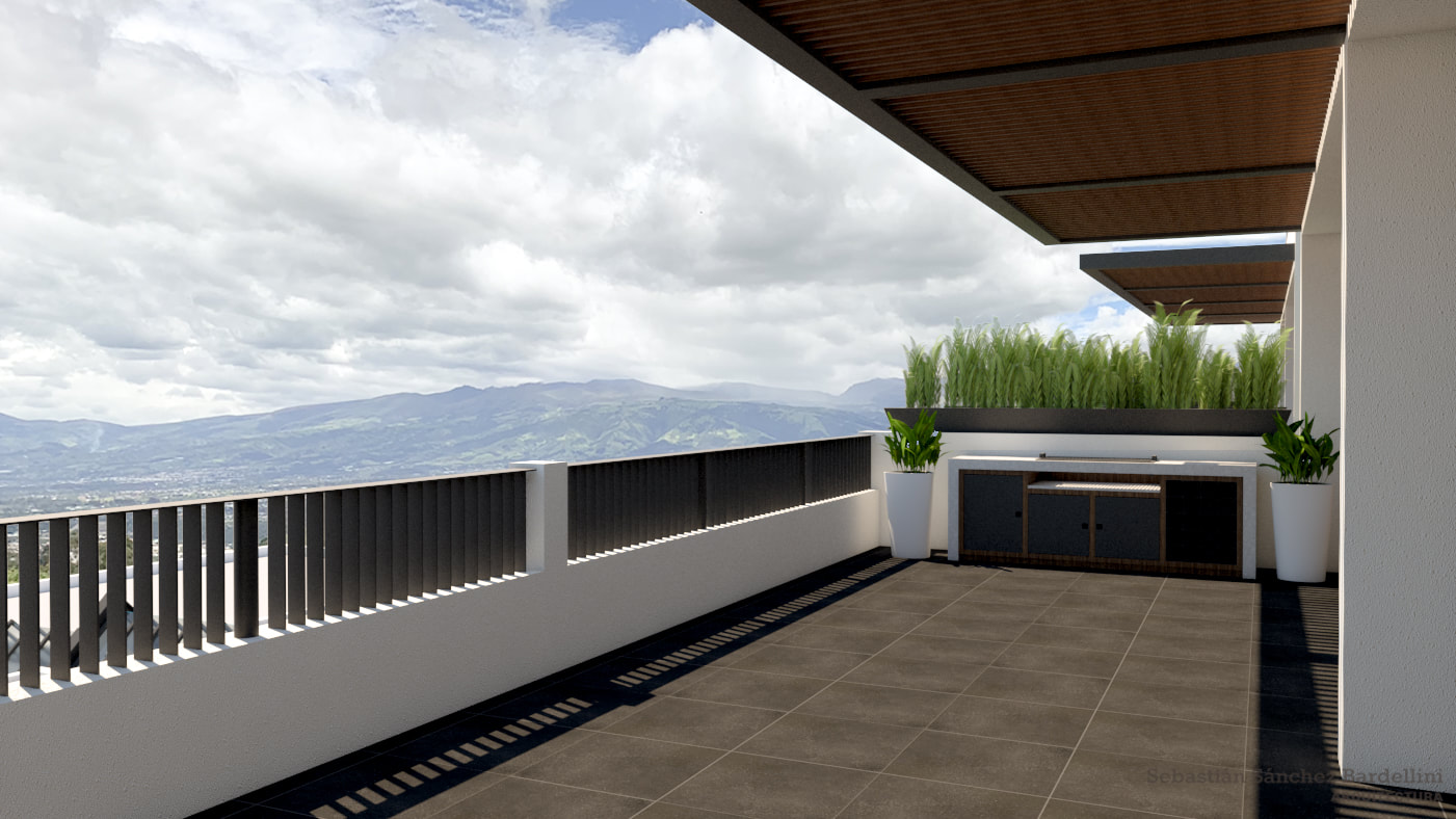 Vista desde la terraza.